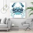 AMALFI CRAB WHITE by Thomas Fernez on GIANT ART - blue character design