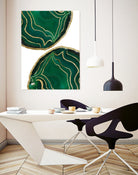 Emerald Agate Gold Glam #1 #gem #decor #art by Anita & Bella Jantz on GIANT ART - green photo illustration