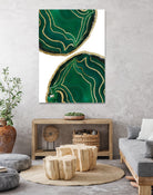 Emerald Agate Gold Glam #1 #gem #decor #art by Anita & Bella Jantz on GIANT ART - green photo illustration