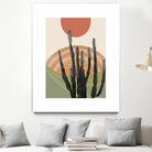 Cactus in the Desert #3 #tropical #wall #art by Anita & Bella Jantz on GIANT ART - orange digital drawing