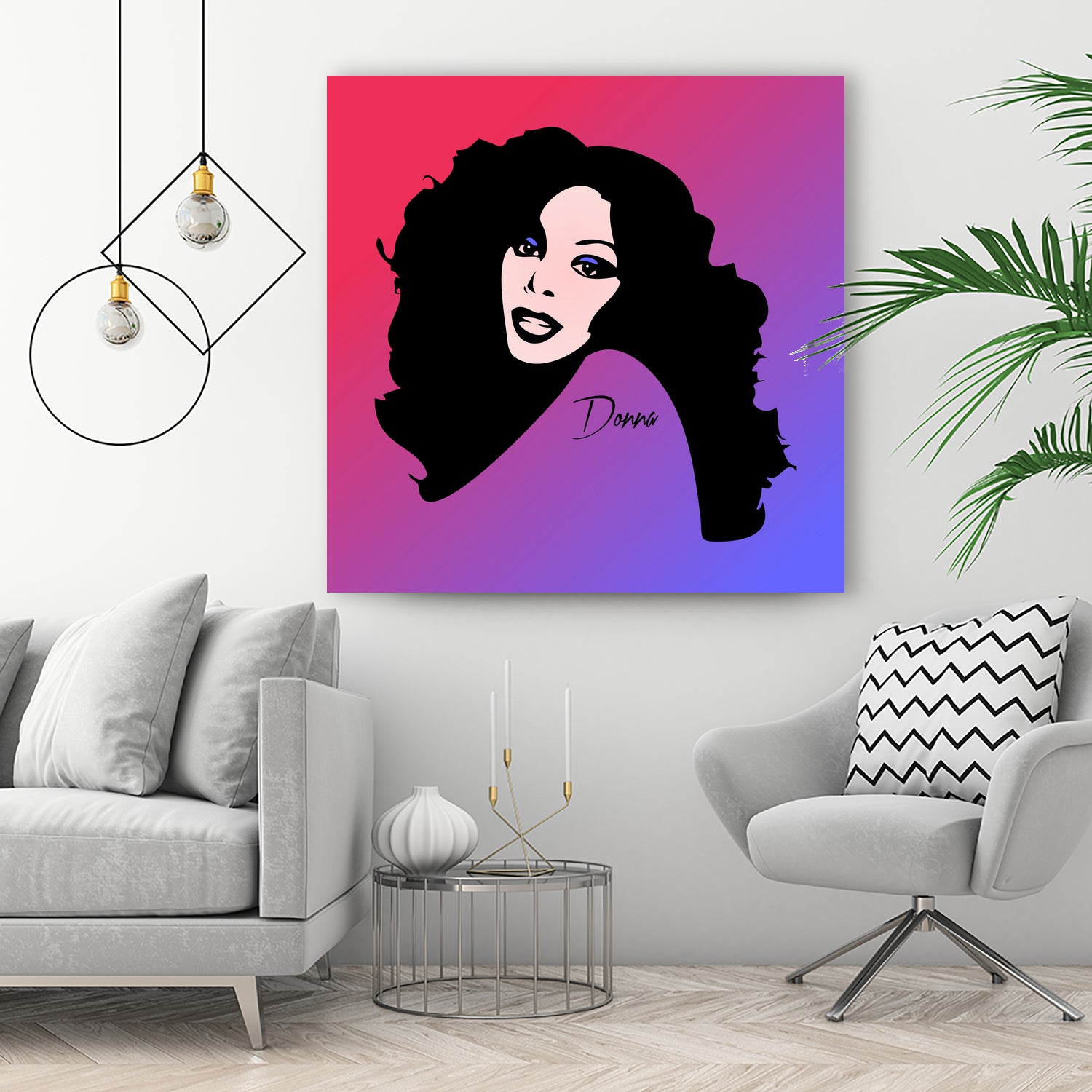 Donna Summer | Pop Art by William Cuccio on GIANT ART - fuchsia digital painting
