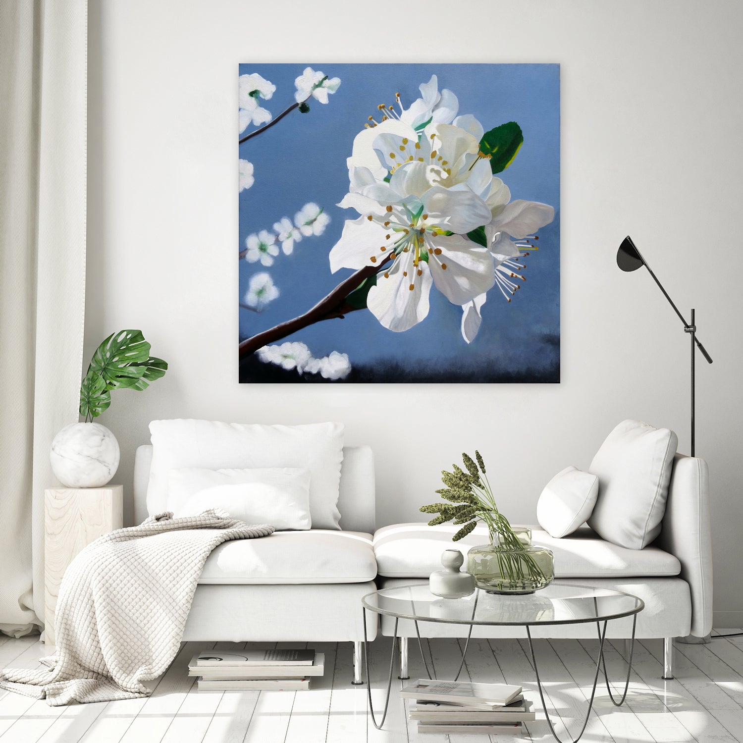 Spring Blossoms by Matthew Holden Bates on GIANT ART - white mixed media