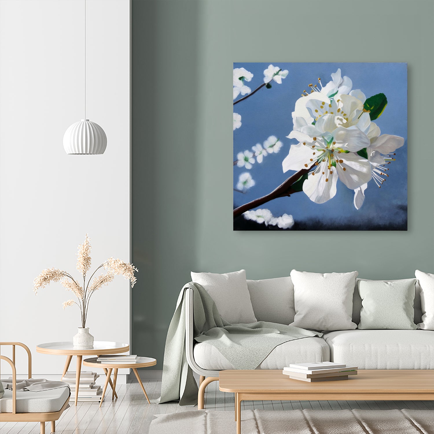 Spring Blossoms by Matthew Holden Bates on GIANT ART - white mixed media
