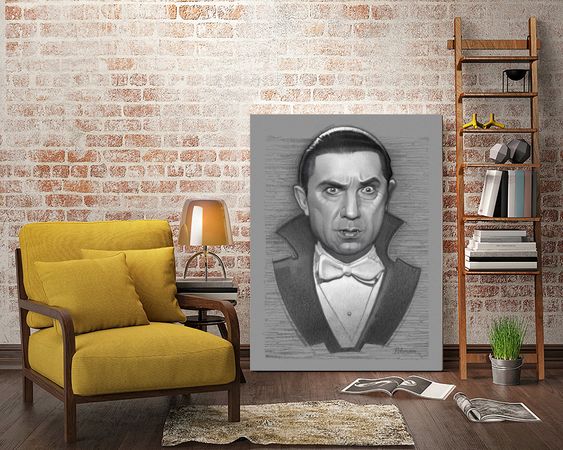 Bela Lugosi - Dracula by Dave Robinson on GIANT ART - red digital drawing