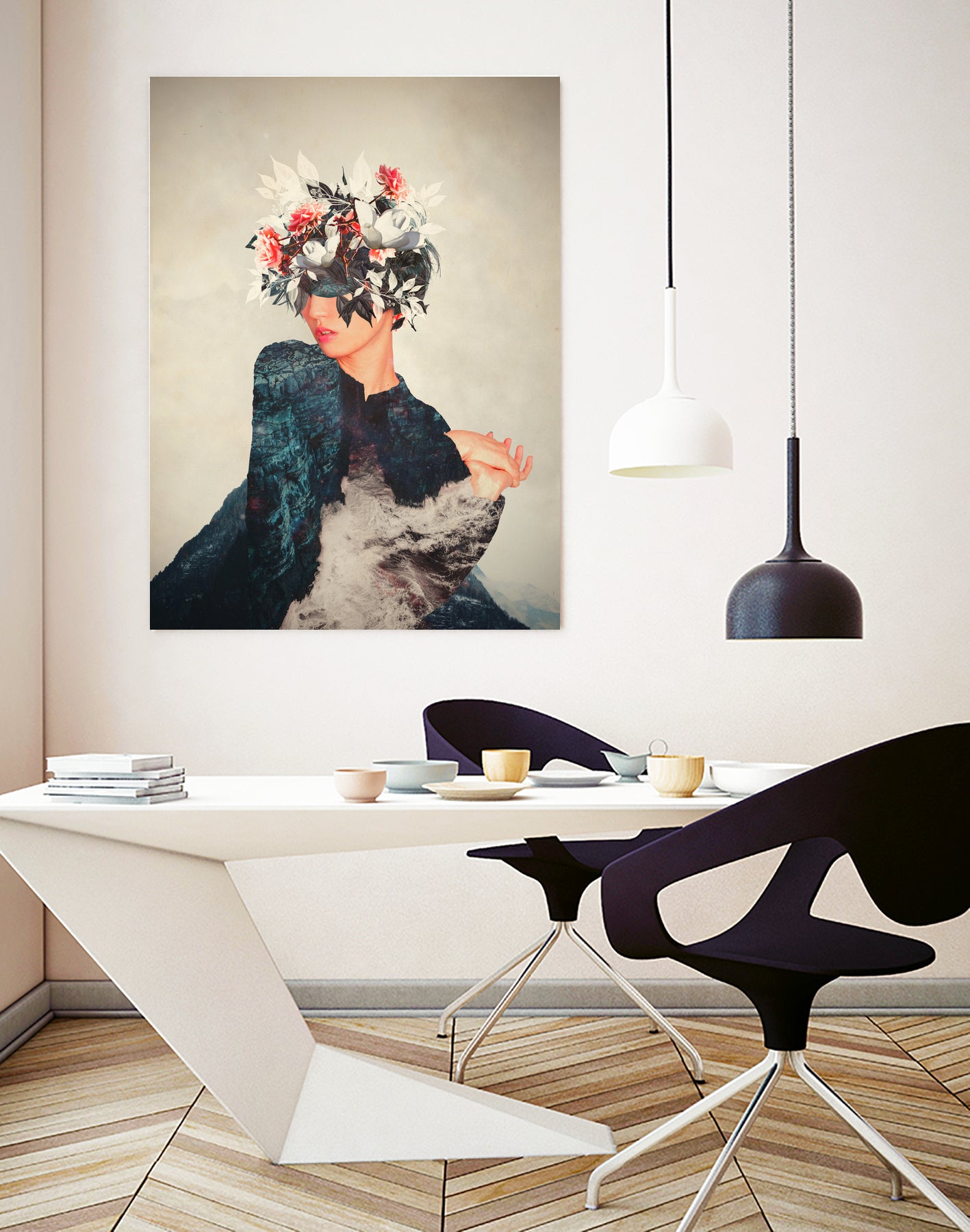 Kumiko by Frank Moth on GIANT ART - blue photo manipulation