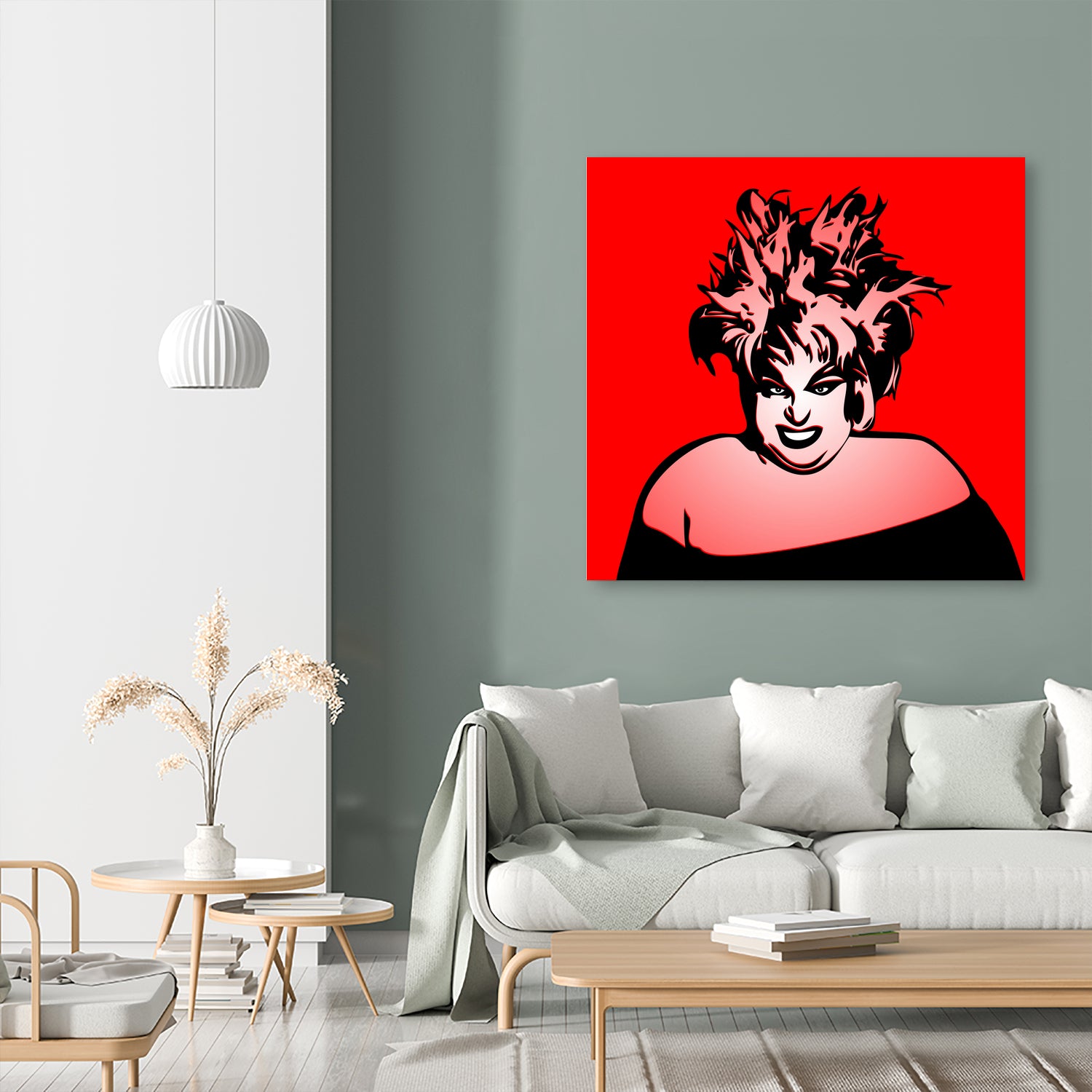 Divine | Pop Art by William Cuccio on GIANT ART - red digital painting