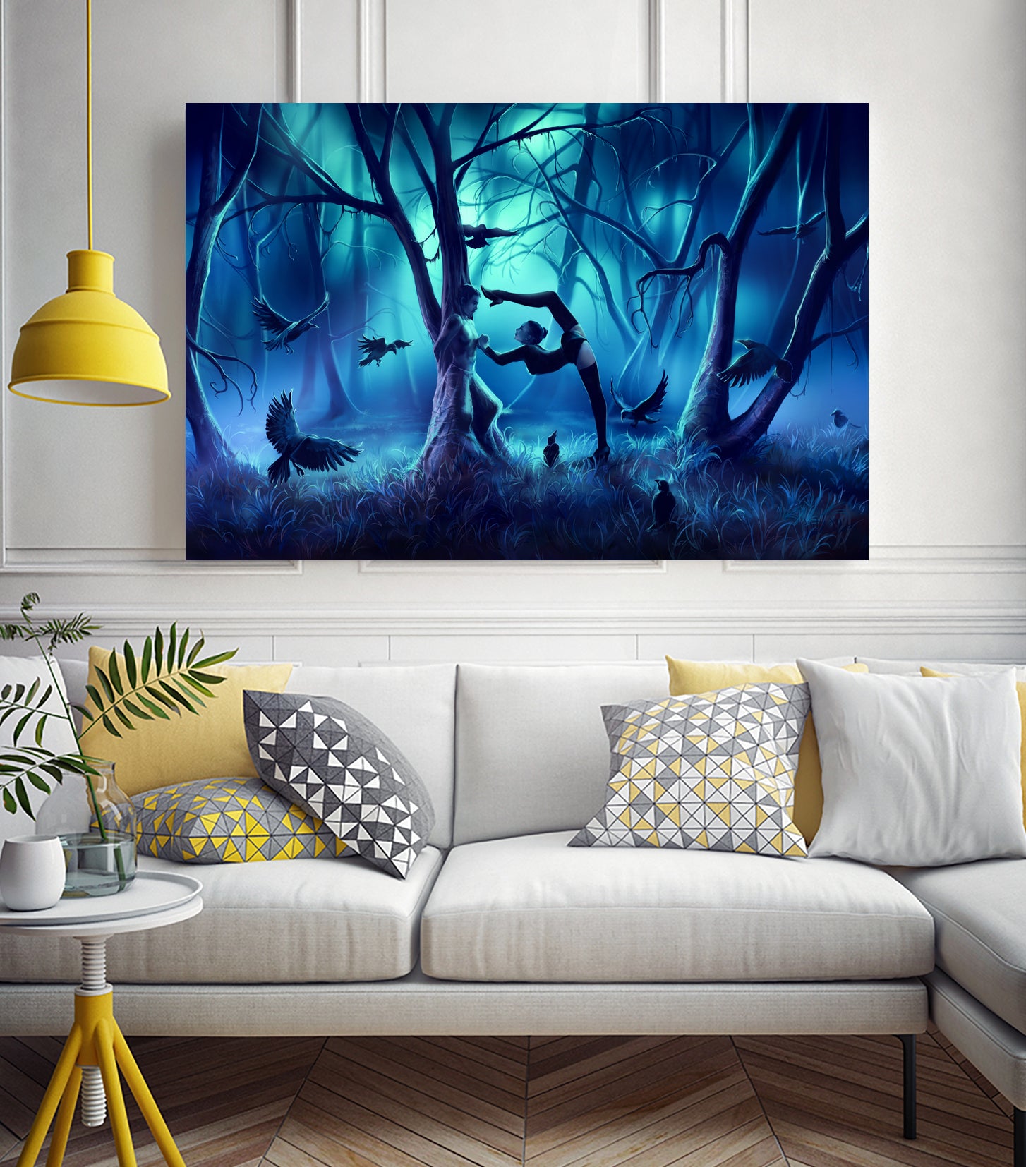 SCORPIO-from-the-Dancing-Zodiac by Cyril Rolando on GIANT ART - blue digital painting