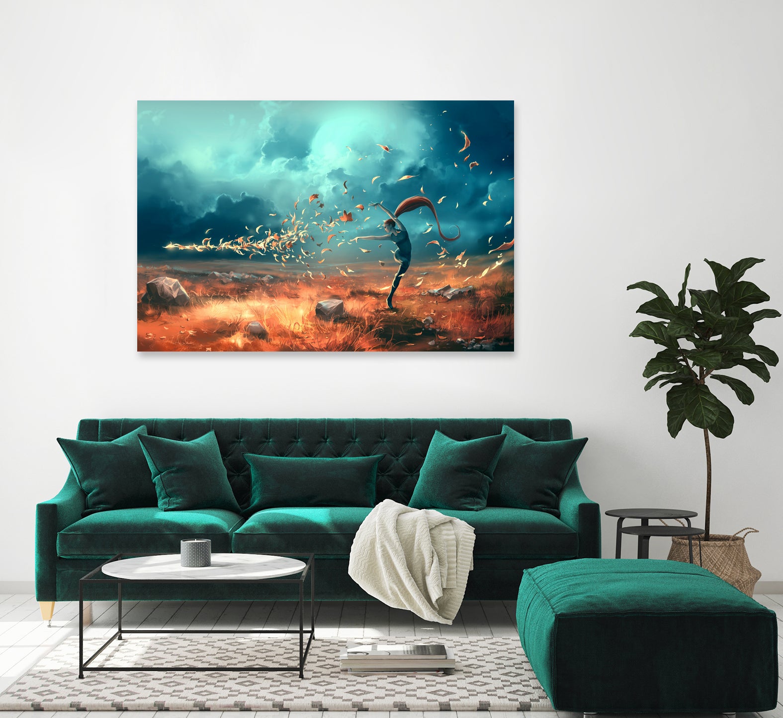 SAGITTARIUS-from-the-Dancing-Zodiac by Cyril Rolando on GIANT ART - orange digital painting