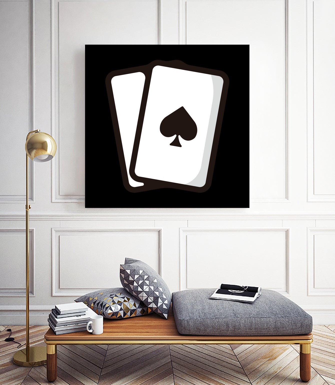 Playing card : Minimalistic icon series by Satoshi Kikyo on GIANT ART - white digital painting