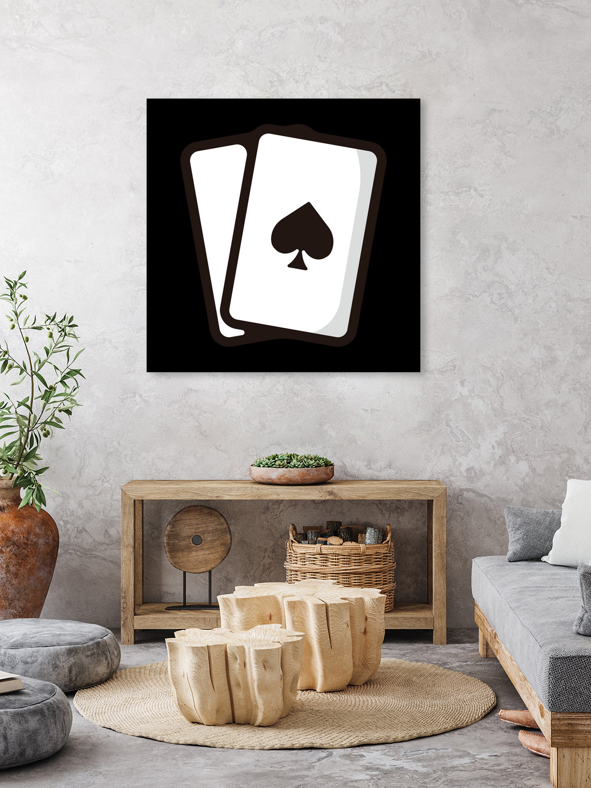 Playing card : Minimalistic icon series by Satoshi Kikyo on GIANT ART - white digital painting