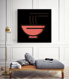 Ramen : Minimalistic icon series by Satoshi Kikyo on GIANT ART - red digital painting