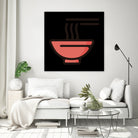 Ramen : Minimalistic icon series by Satoshi Kikyo on GIANT ART - red digital painting