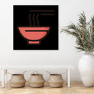 Ramen : Minimalistic icon series by Satoshi Kikyo on GIANT ART - red digital painting
