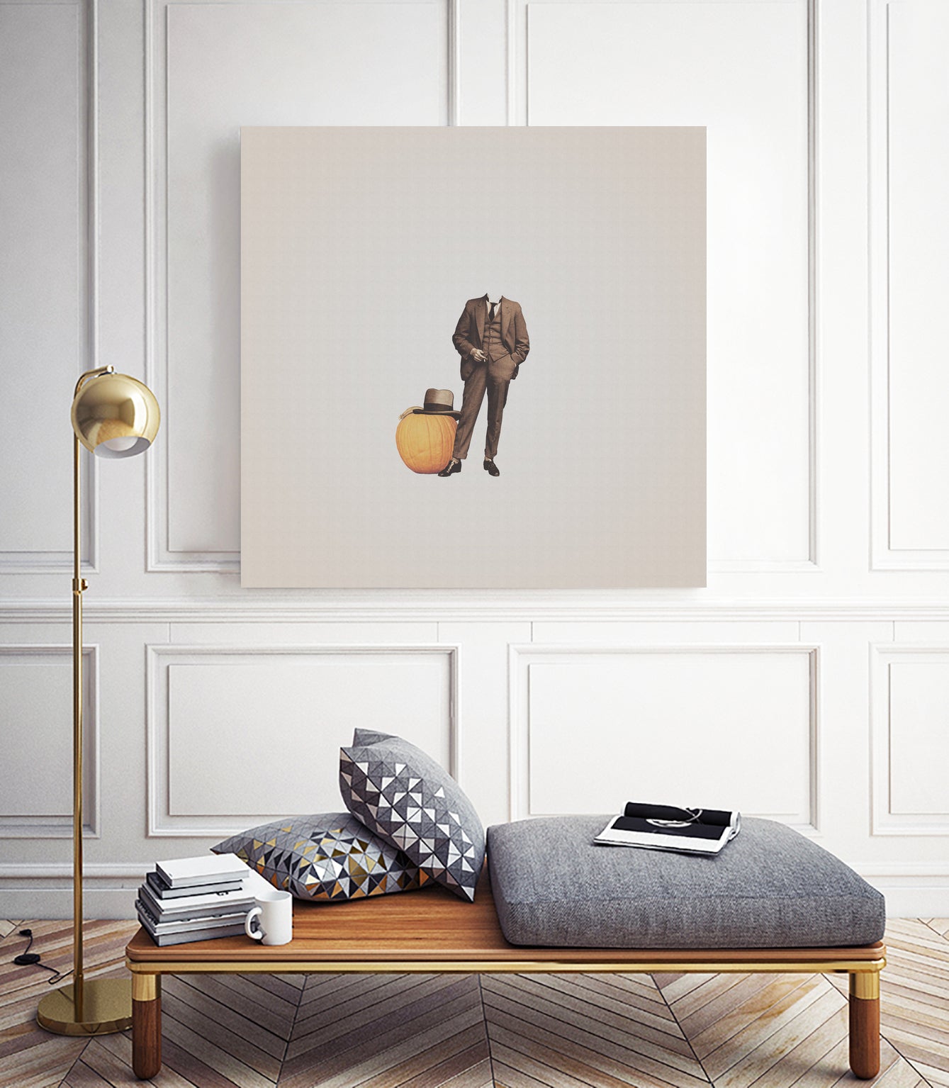 Pumpkin Mugshot by Isa Valimaki on GIANT ART - orange photo manipulation