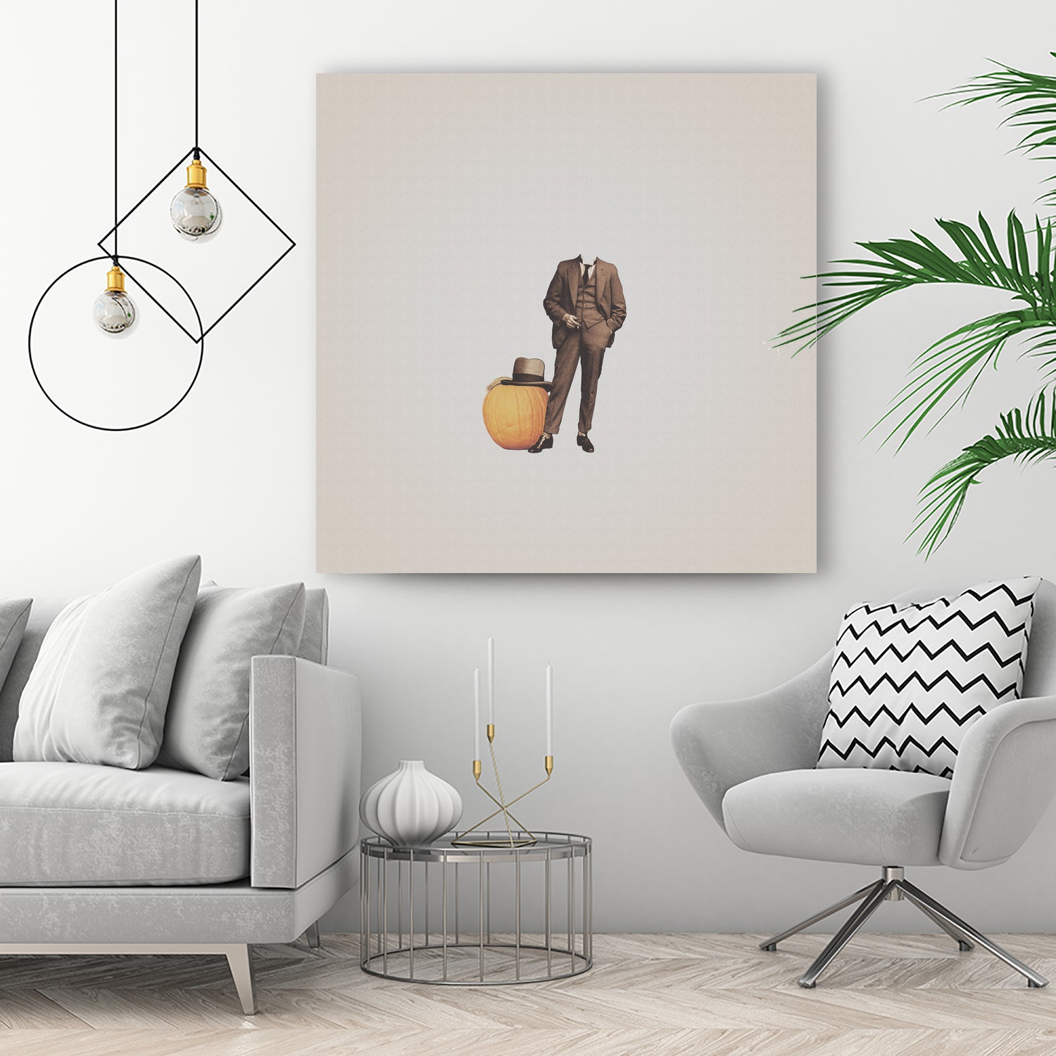 Pumpkin Mugshot by Isa Valimaki on GIANT ART - orange photo manipulation