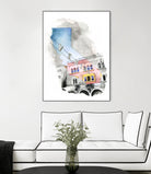 Venice, CA by Heather Perry on GIANT ART - gray mixed media