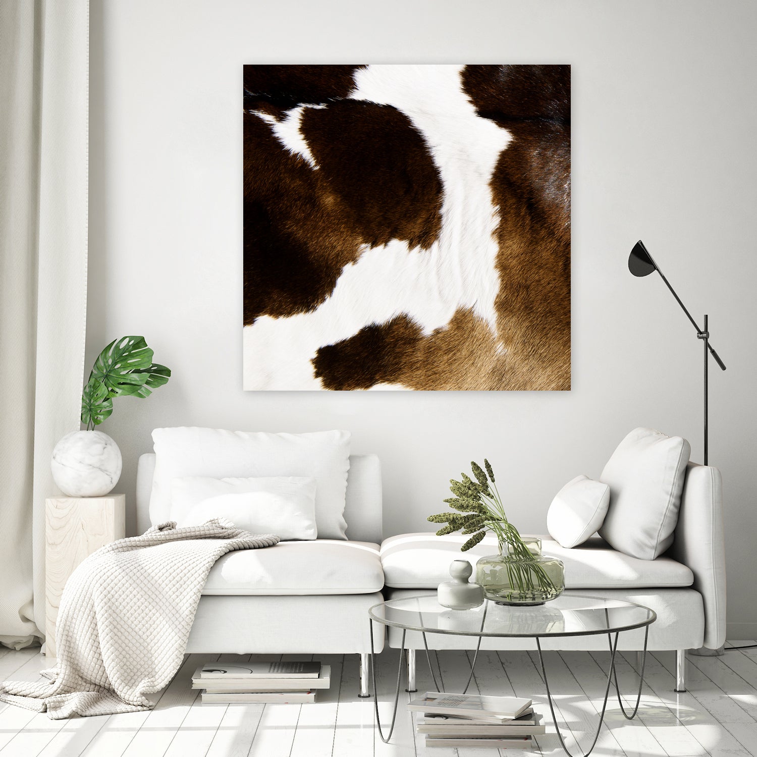 Beautiful Highland Cow Cowhide by Neli Dimitrova on GIANT ART - brown photo manipulation