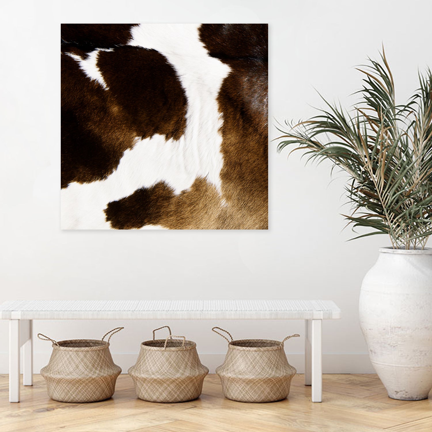 Beautiful Highland Cow Cowhide by Neli Dimitrova on GIANT ART - brown photo manipulation