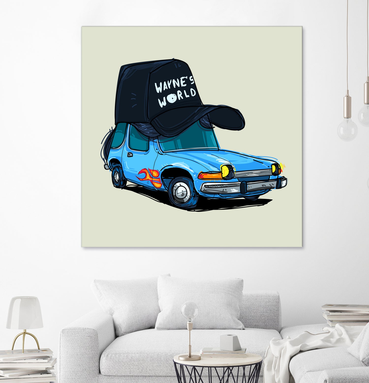 rideOrama wayne´s World by Camilo Suarez on GIANT ART - blue digital painting