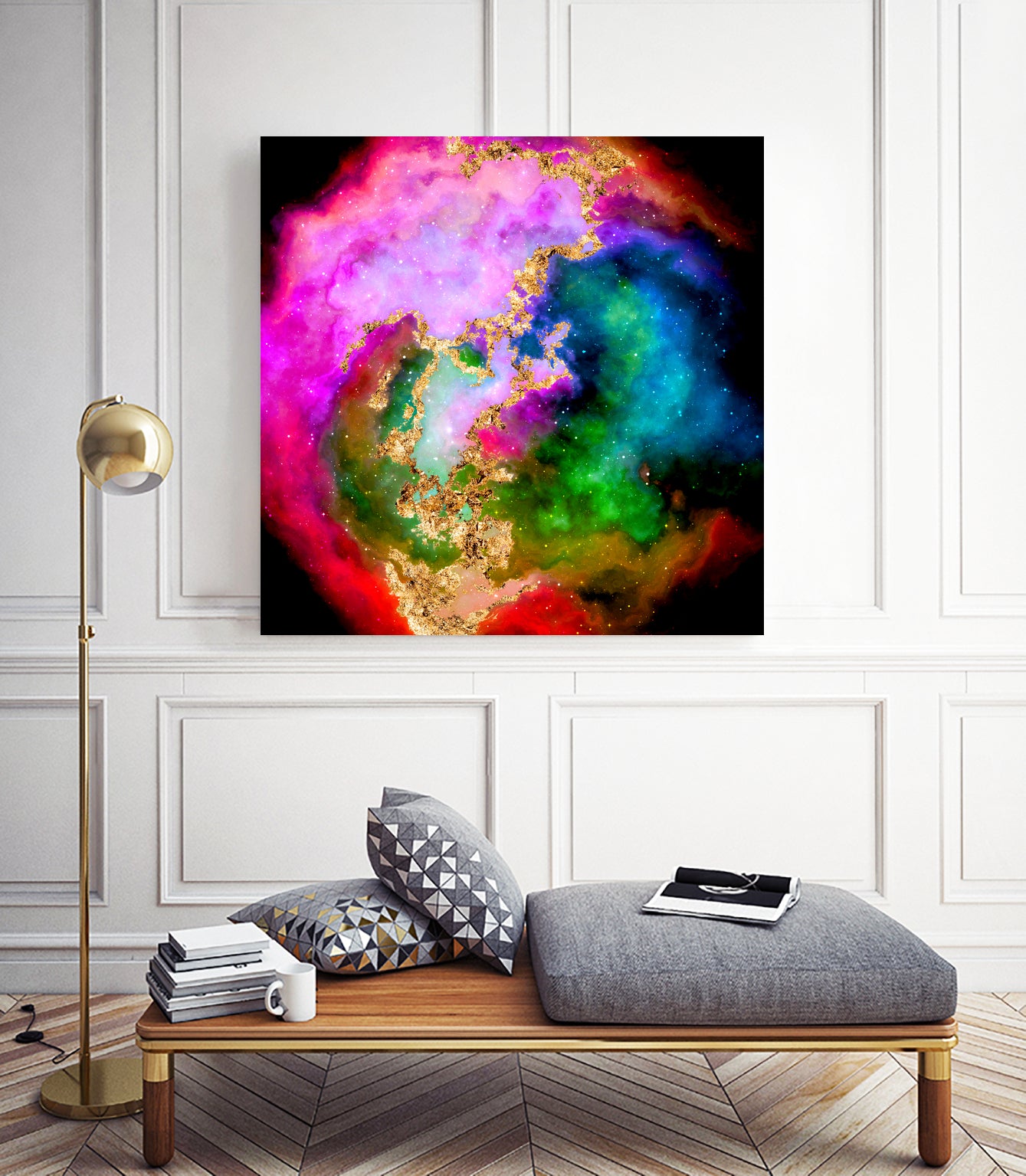 100 Nebulas in Space 006 by Raul Andre Petrasanta on GIANT ART - pink digital painting