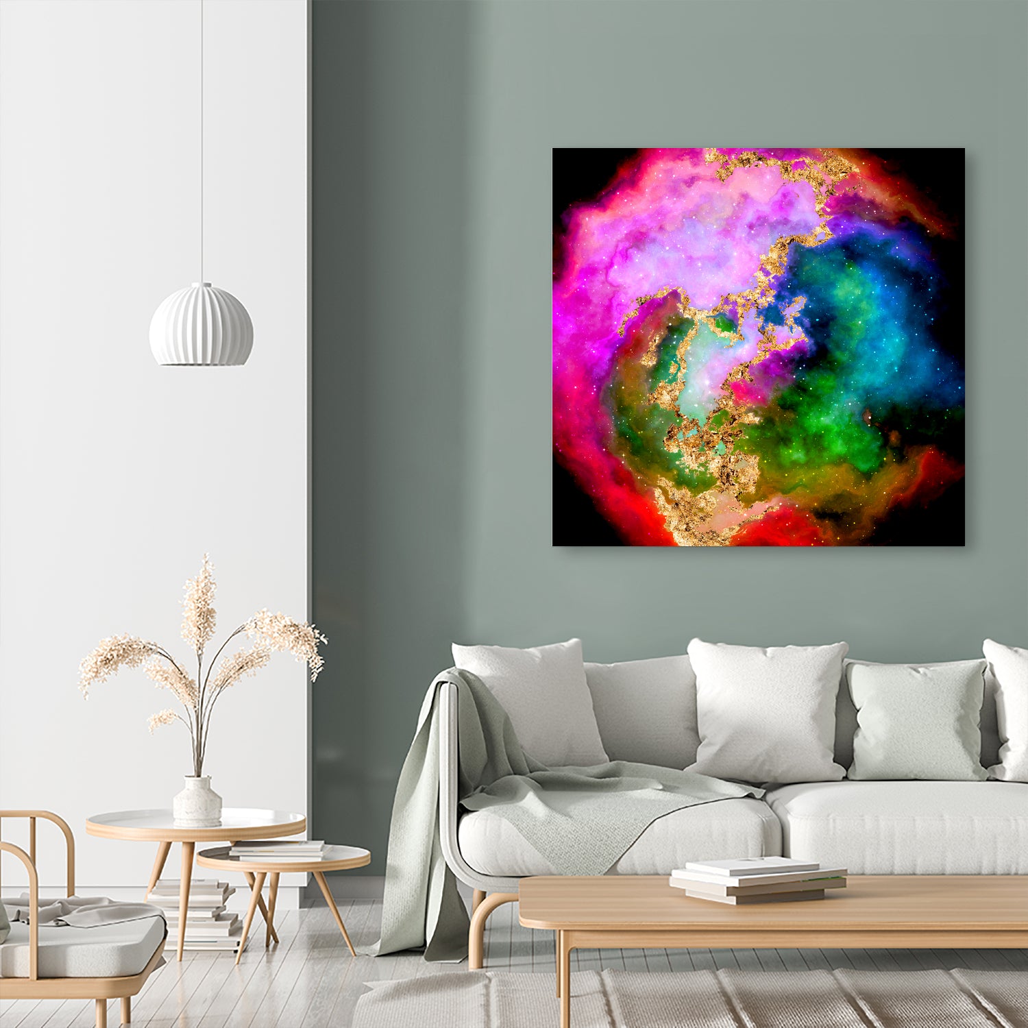 100 Nebulas in Space 006 by Raul Andre Petrasanta on GIANT ART - pink digital painting