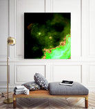 100 Nebulas in Space 028 by Raul Andre Petrasanta on GIANT ART - green digital painting