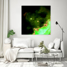 100 Nebulas in Space 028 by Raul Andre Petrasanta on GIANT ART - green digital painting