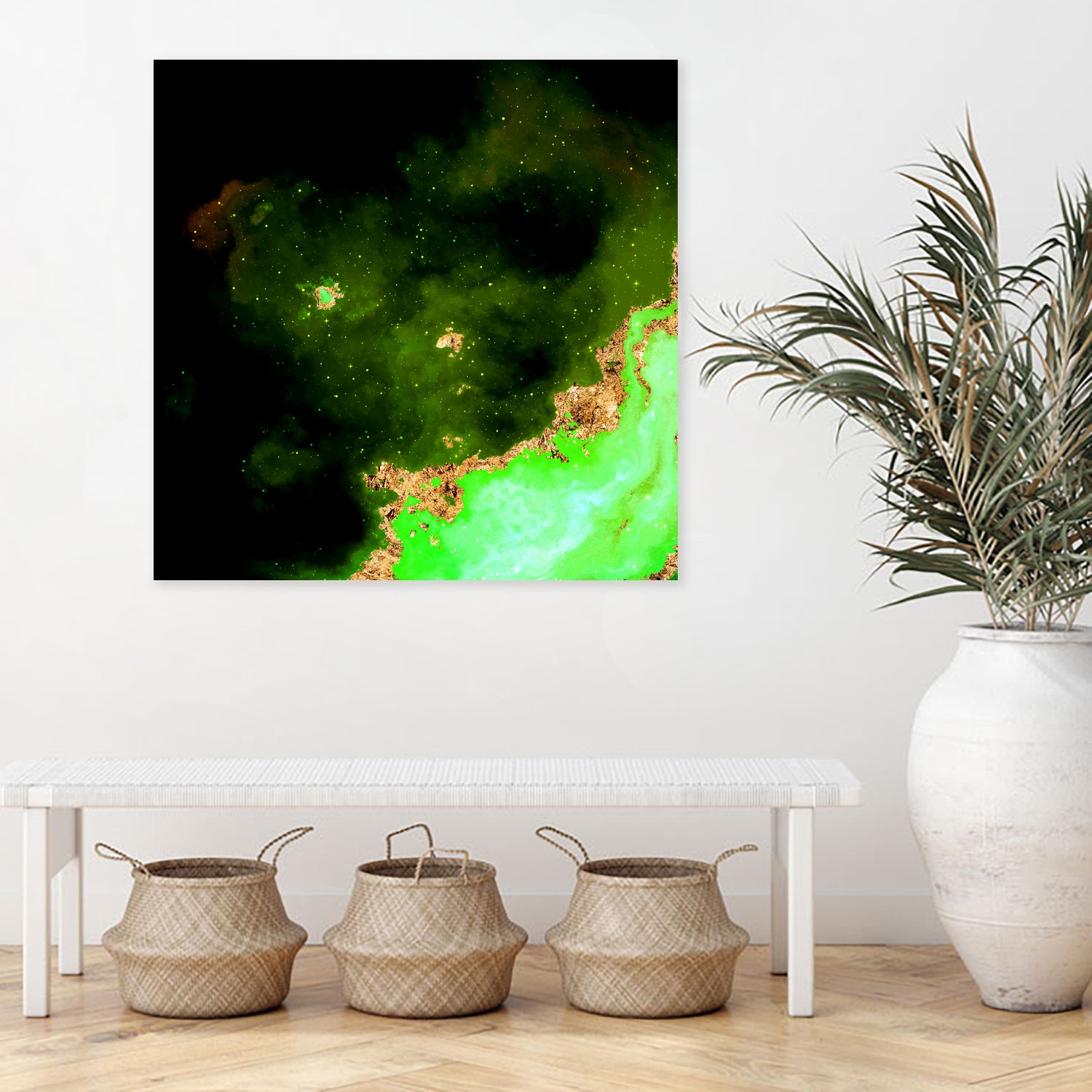100 Nebulas in Space 028 by Raul Andre Petrasanta on GIANT ART - green digital painting