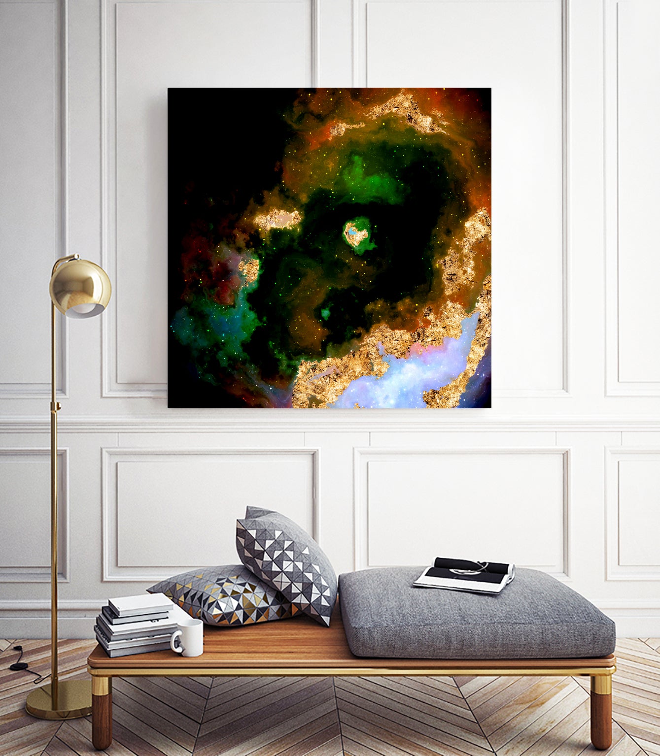 100 Nebulas in Space 079 by Raul Andre Petrasanta on GIANT ART - yellow digital painting