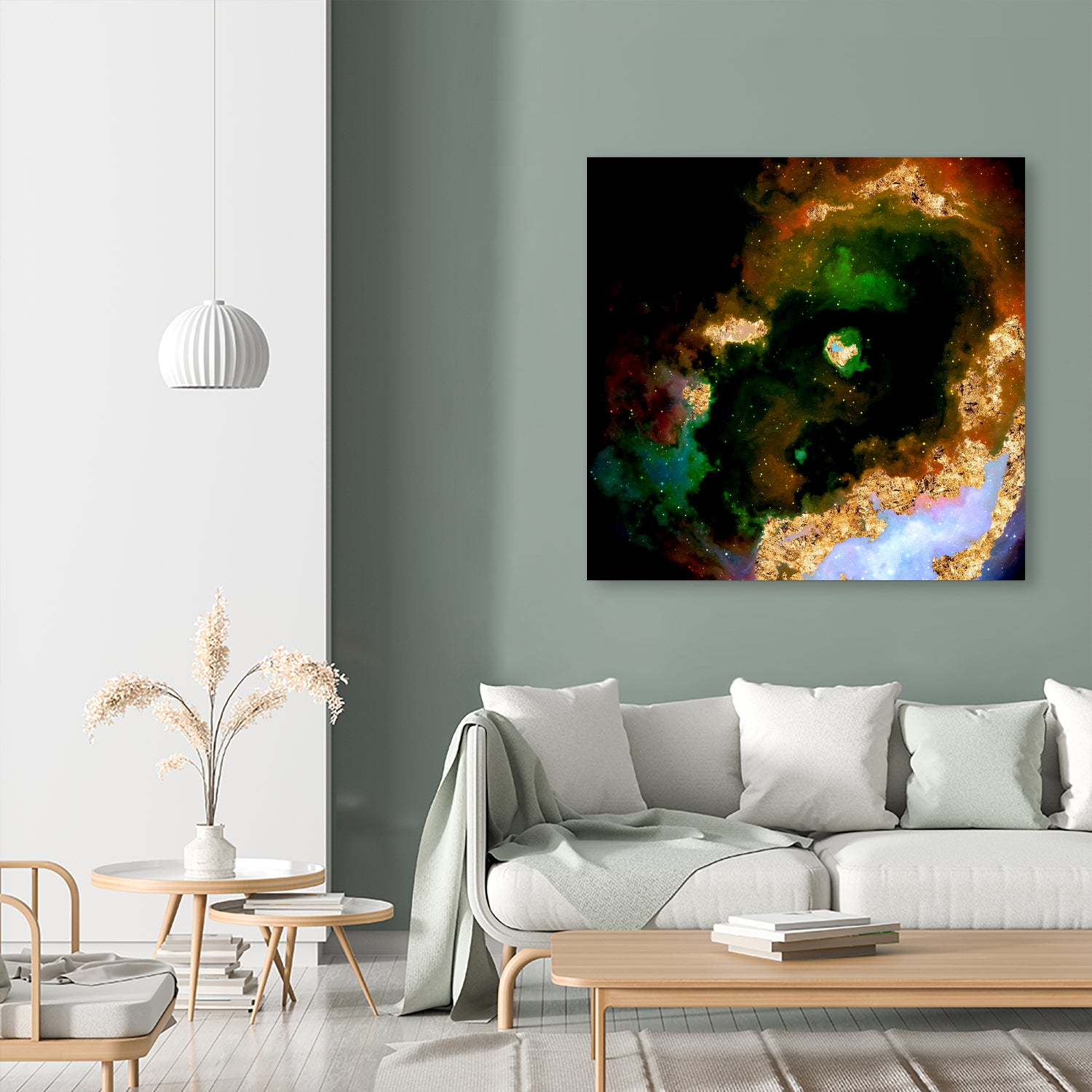 100 Nebulas in Space 079 by Raul Andre Petrasanta on GIANT ART - yellow digital painting