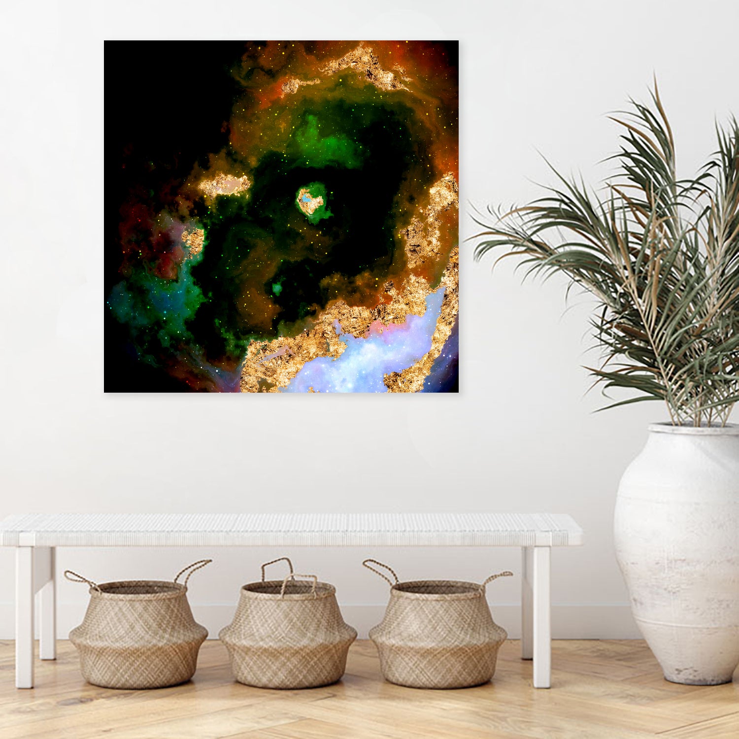 100 Nebulas in Space 079 by Raul Andre Petrasanta on GIANT ART - yellow digital painting