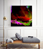 100 Nebulas in Space 120 by Raul Andre Petrasanta on GIANT ART - red digital painting