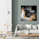 100 Nebulas in Space Black and White 069 by Raul Andre Petrasanta on GIANT ART - black digital painting