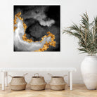 100 Nebulas in Space Black and White 069 by Raul Andre Petrasanta on GIANT ART - black digital painting