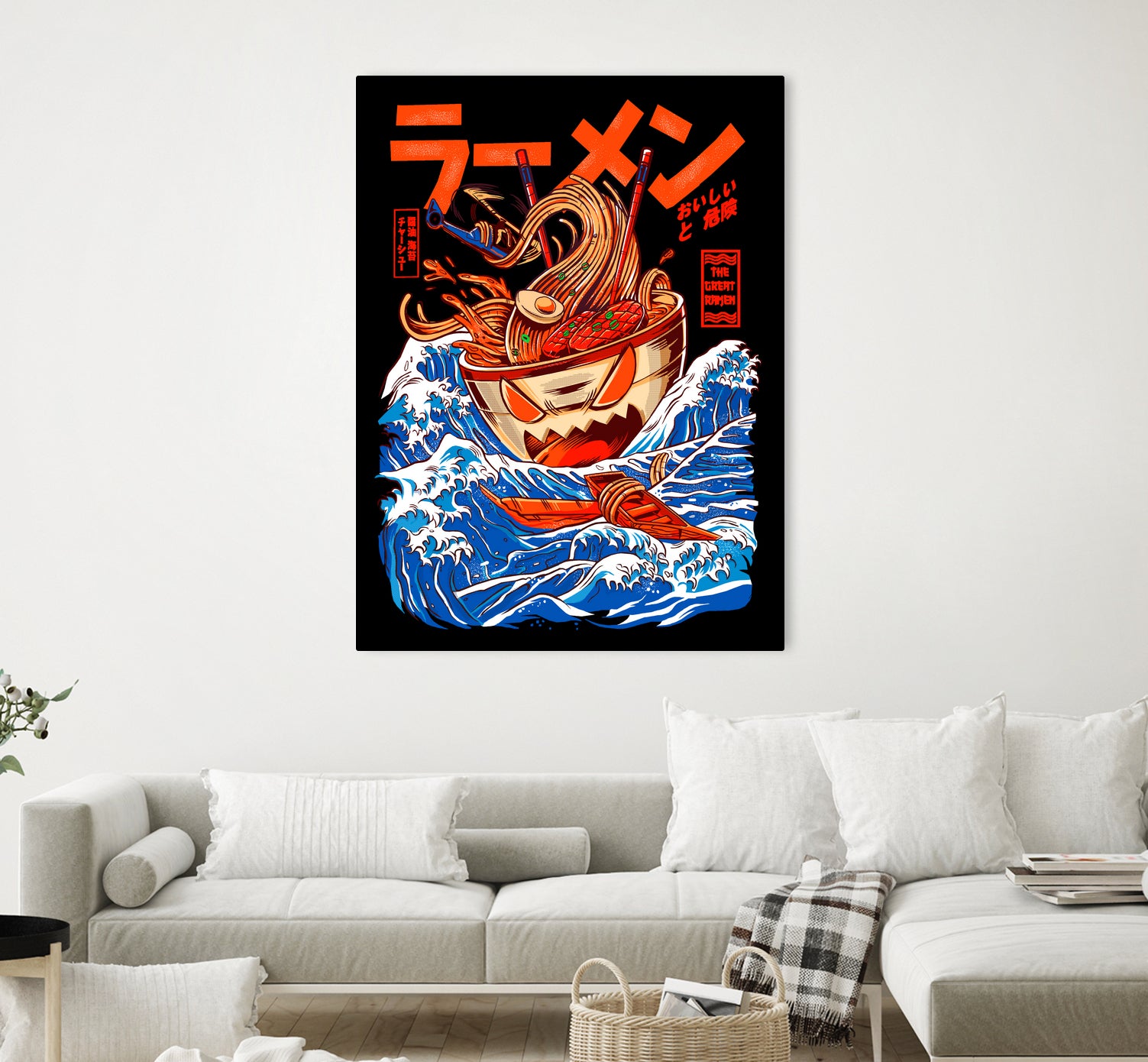 THE GREAT RAMEN OFF KANAGA by Sean R Porter on GIANT ART - white digital drawing