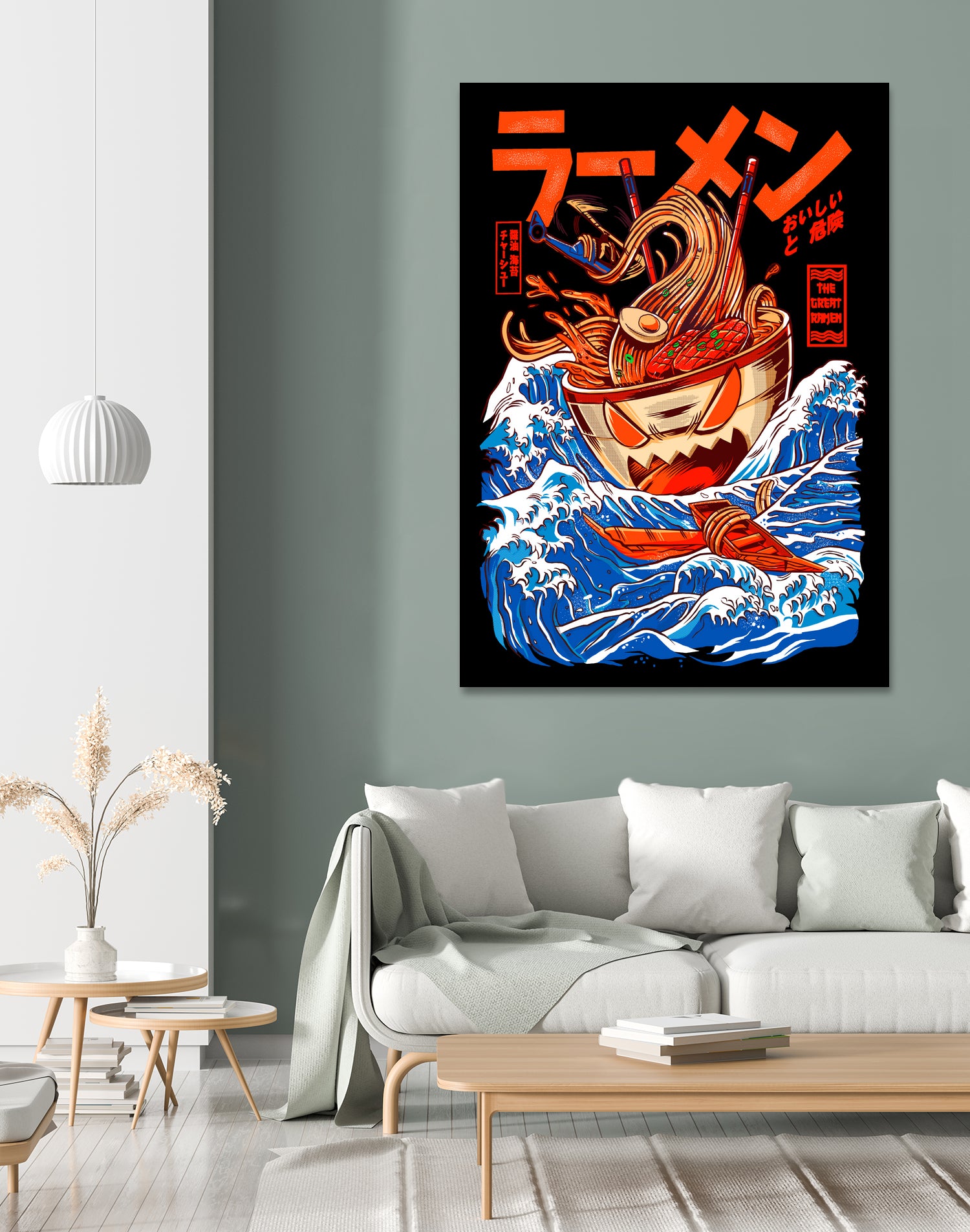 THE GREAT RAMEN OFF KANAGA by Sean R Porter on GIANT ART - white digital drawing