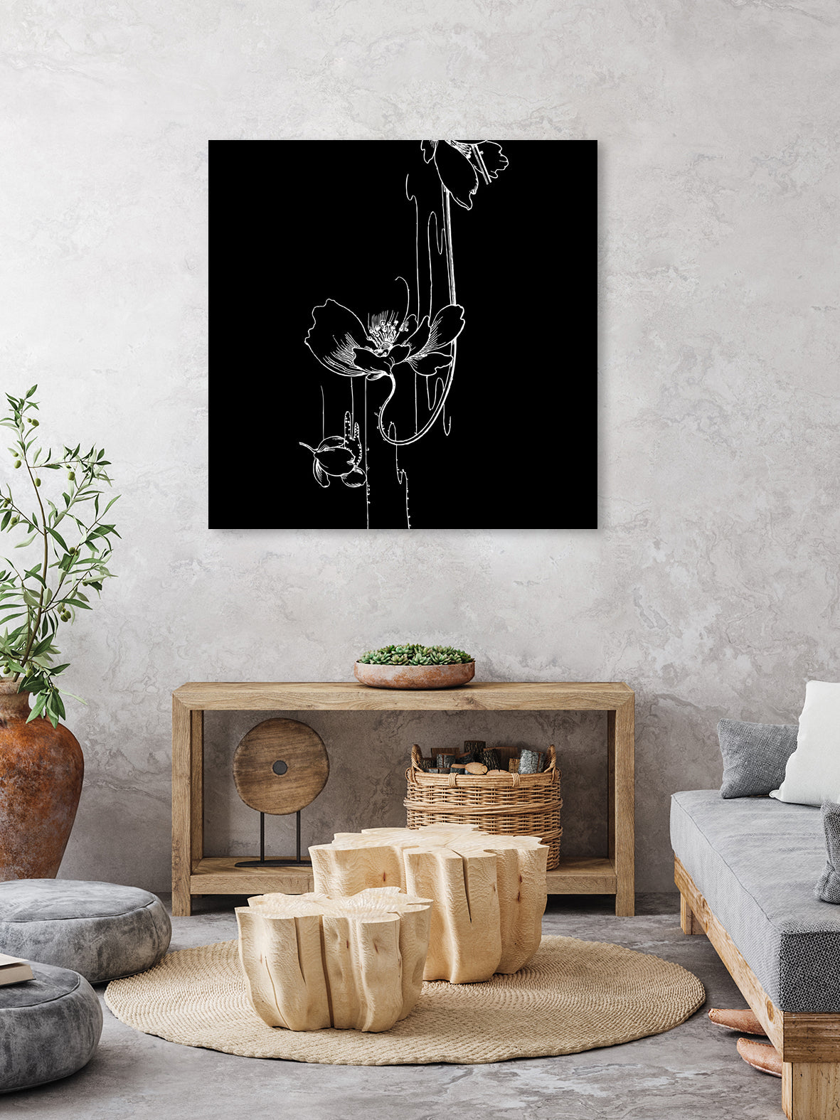 Garden Black by Aimer Heinz on GIANT ART - black vector illustration