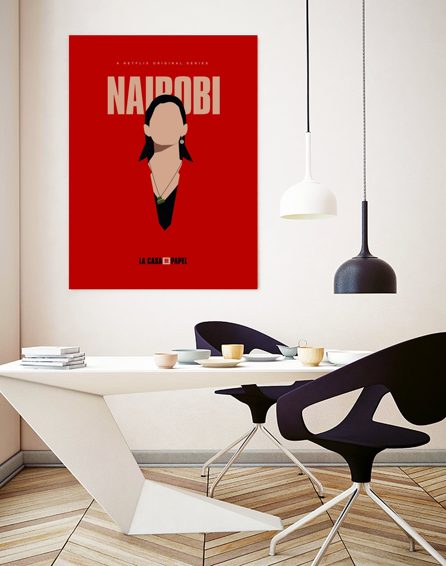 Nairobi art print by Megenta Studio on GIANT ART - red photo illustration