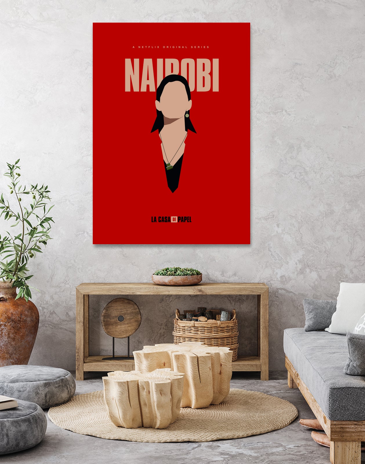 Nairobi art print by Megenta Studio on GIANT ART - red photo illustration