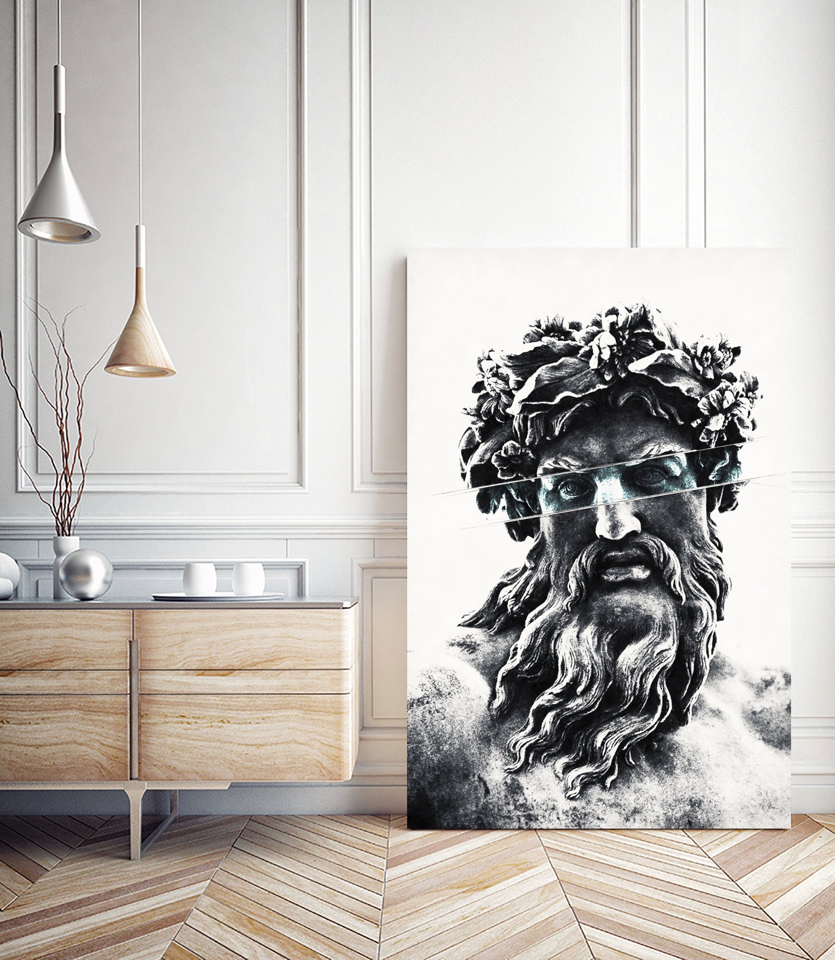 Zeus the king of gods by Menelaos Trompoukis on GIANT ART - gray digital painting