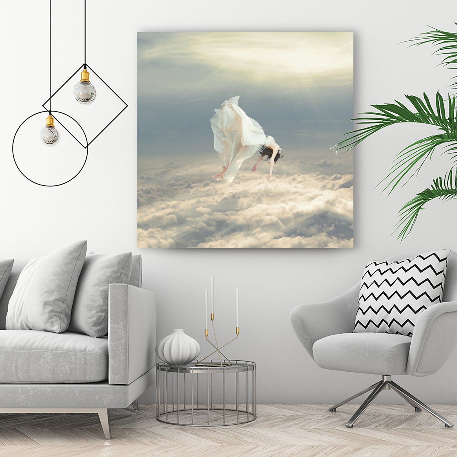 Free Falling Dream by Richard Davis on GIANT ART - yellow digital painting