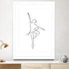 Ballerina Line Art by Jessica Carvalho on GIANT ART - black digital drawing