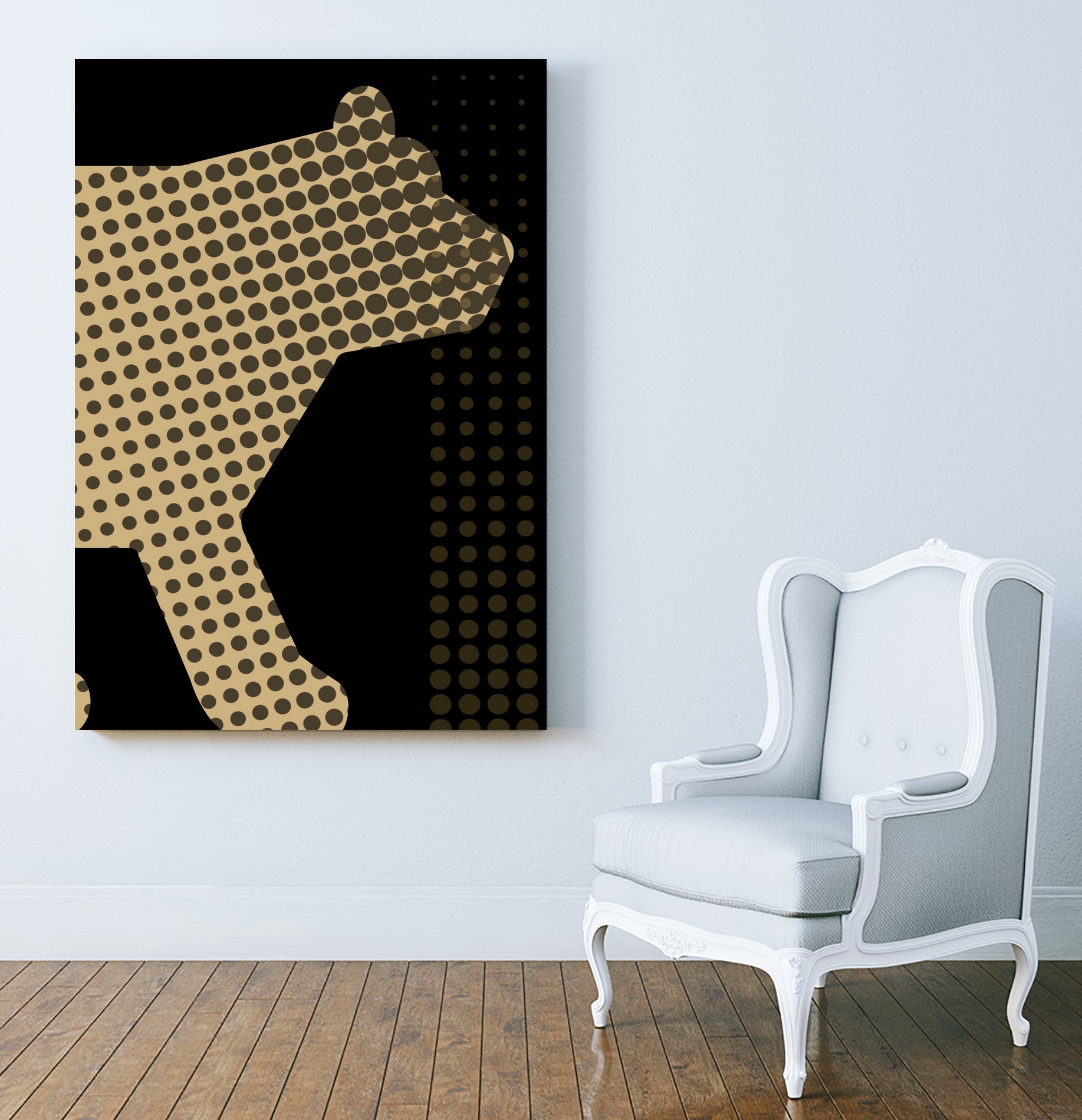 golden bear by Magdolna Novak on GIANT ART - brown digital drawing