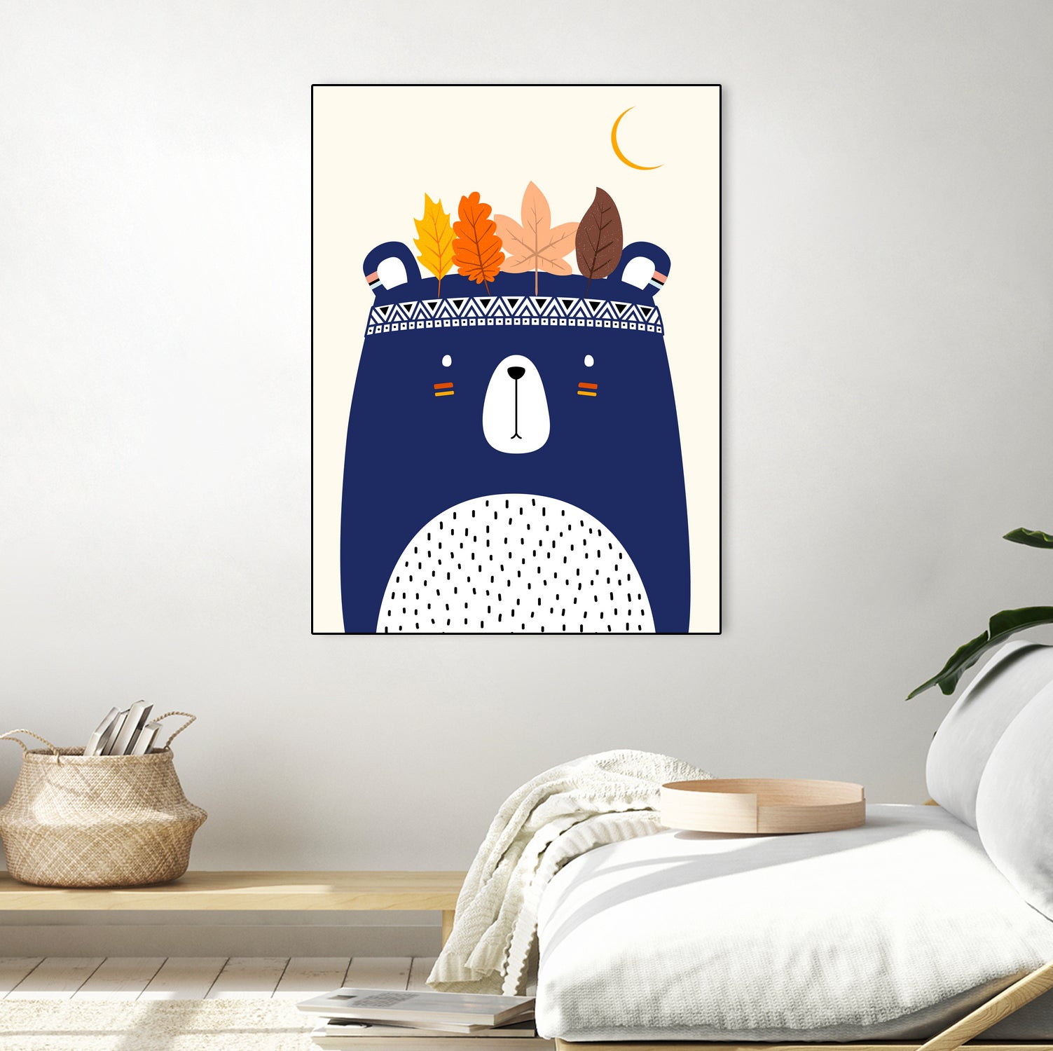 Brave Bear by Boris Draschoff on GIANT ART - blue digital drawing