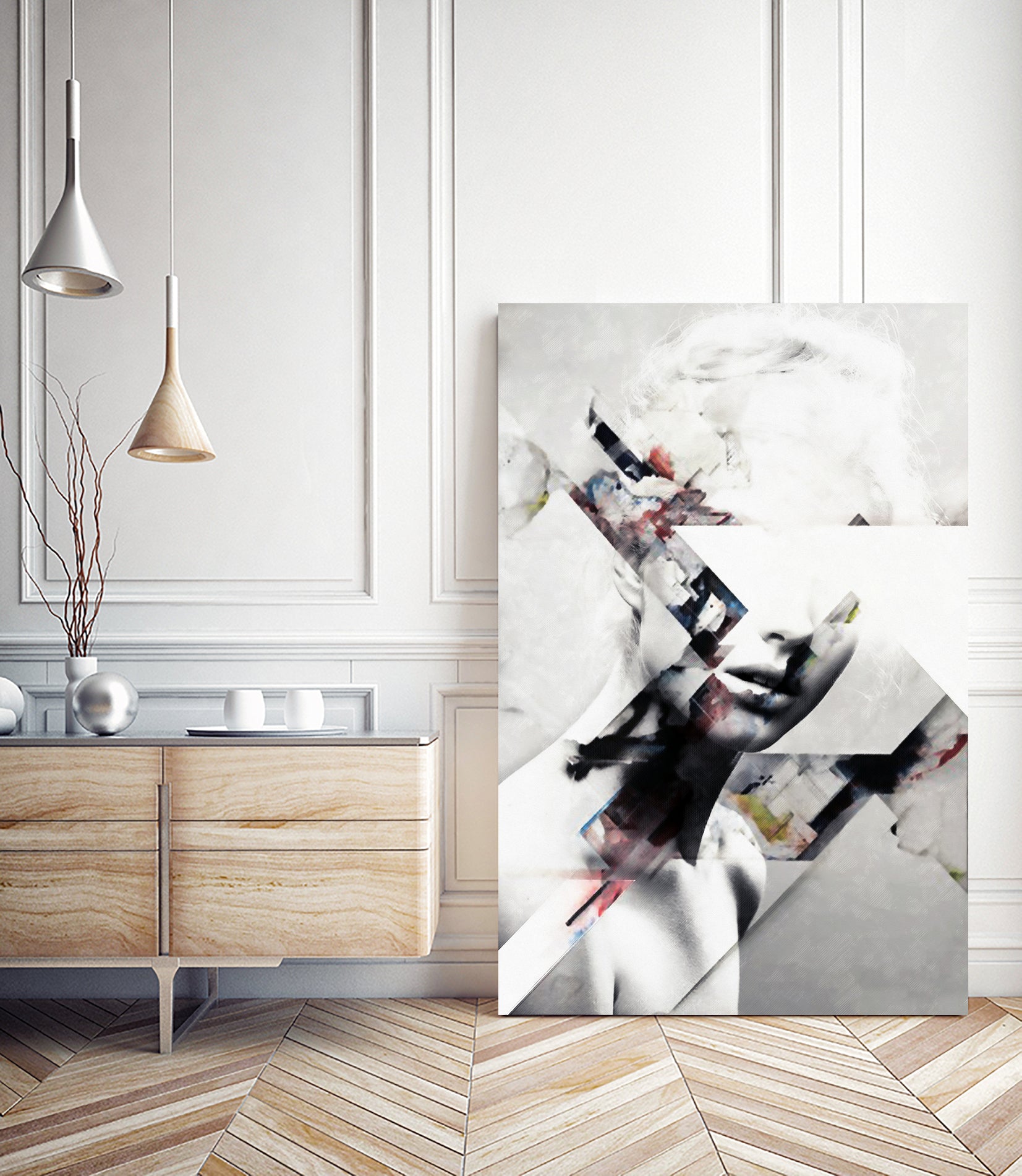 Abstract sections of beauty by Menelaos Trompoukis on GIANT ART - gray digital painting