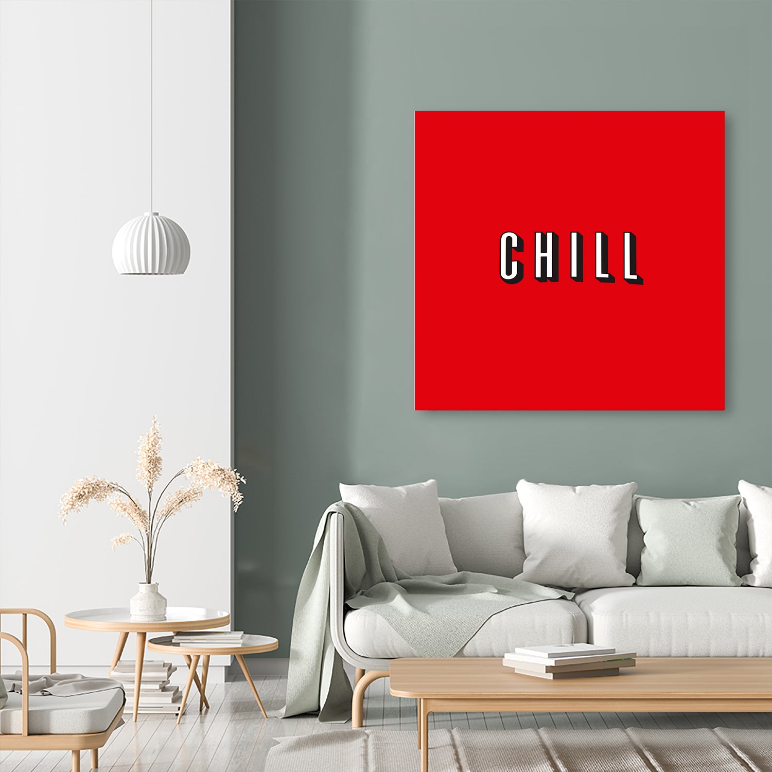 CHILL by Mike Tyau on GIANT ART - white typography