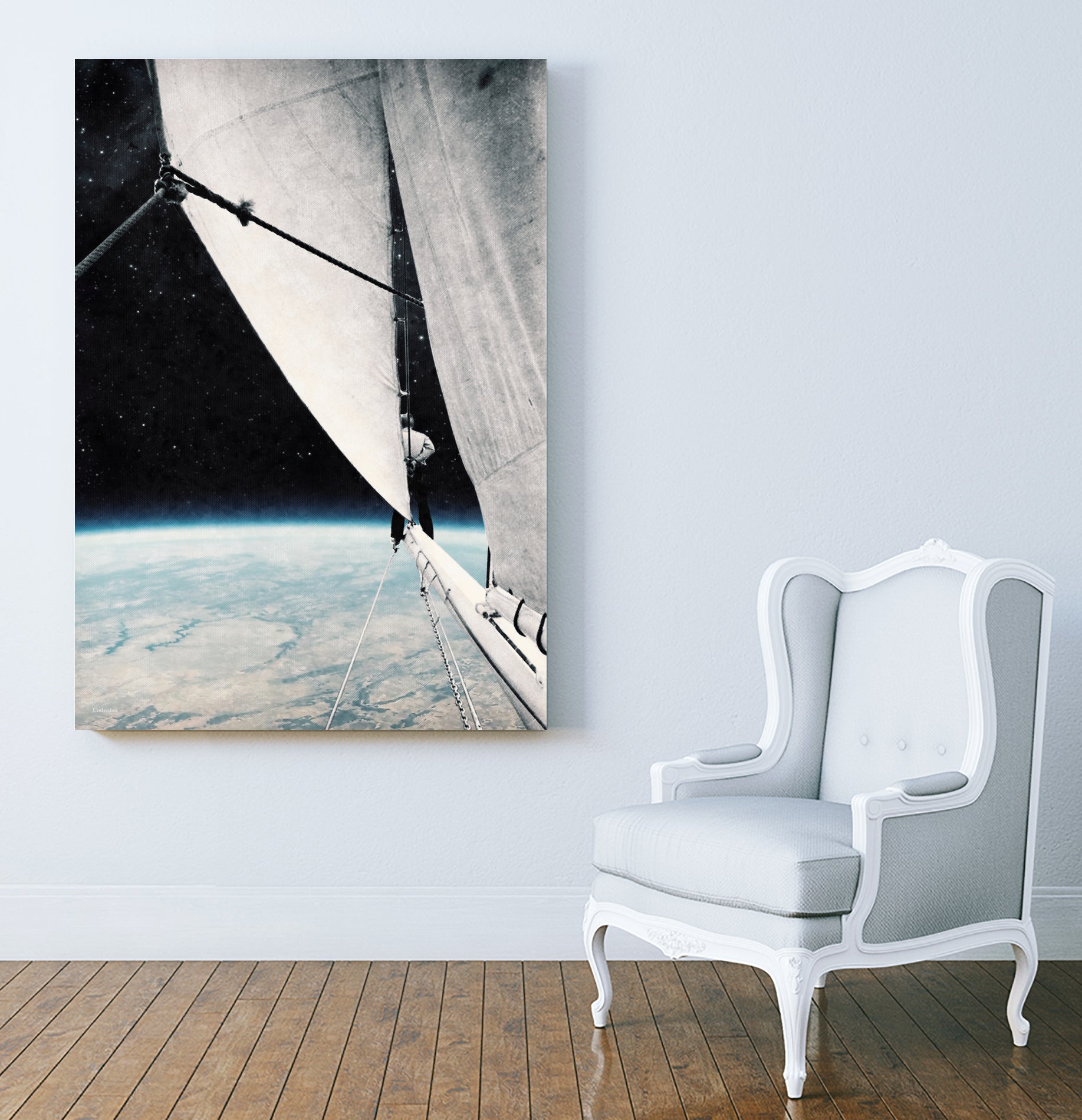 Sailing in space ... by Menelaos Trompoukis on GIANT ART - black digital painting