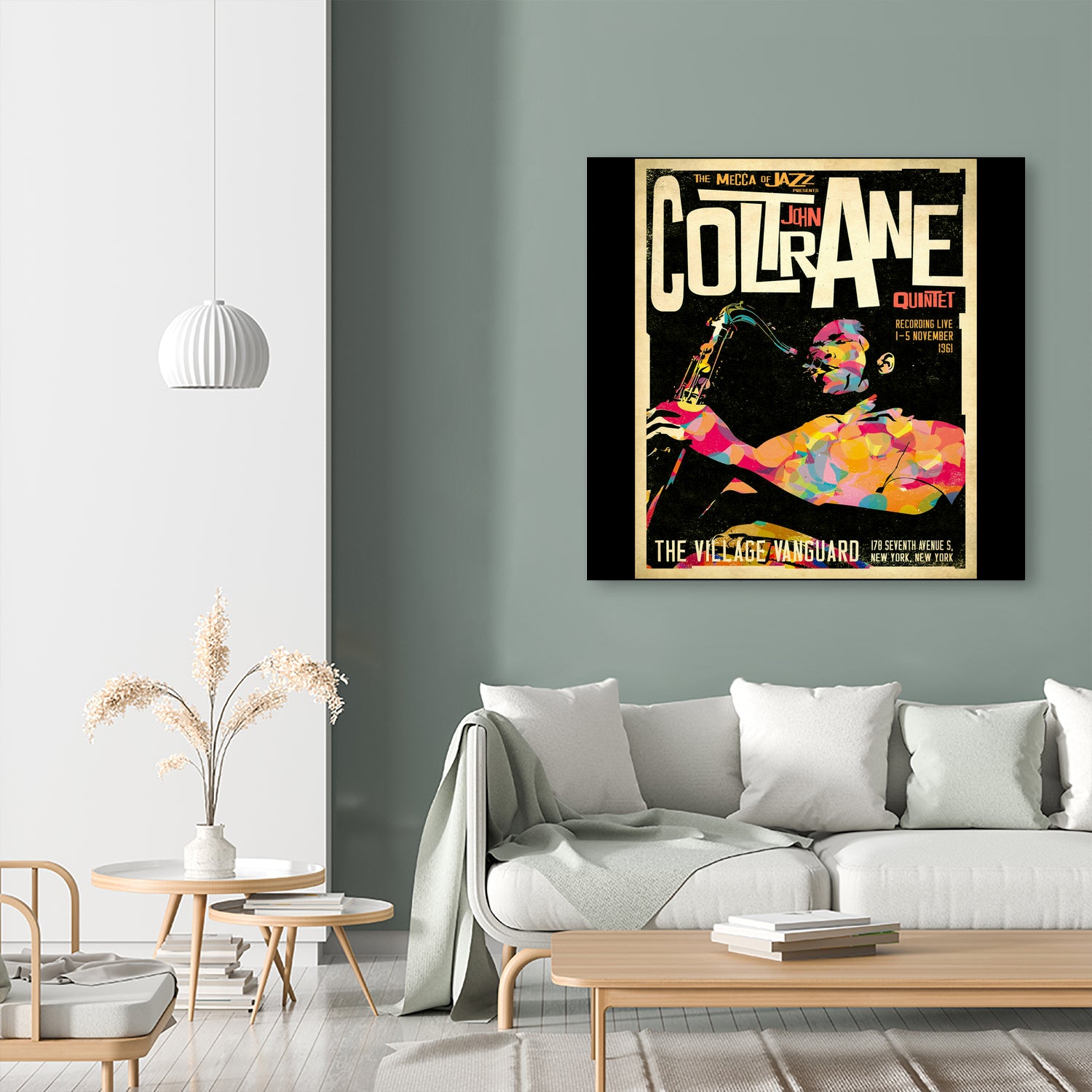 John Coltrane Retro Style by Michael Anna on GIANT ART - white digital painting