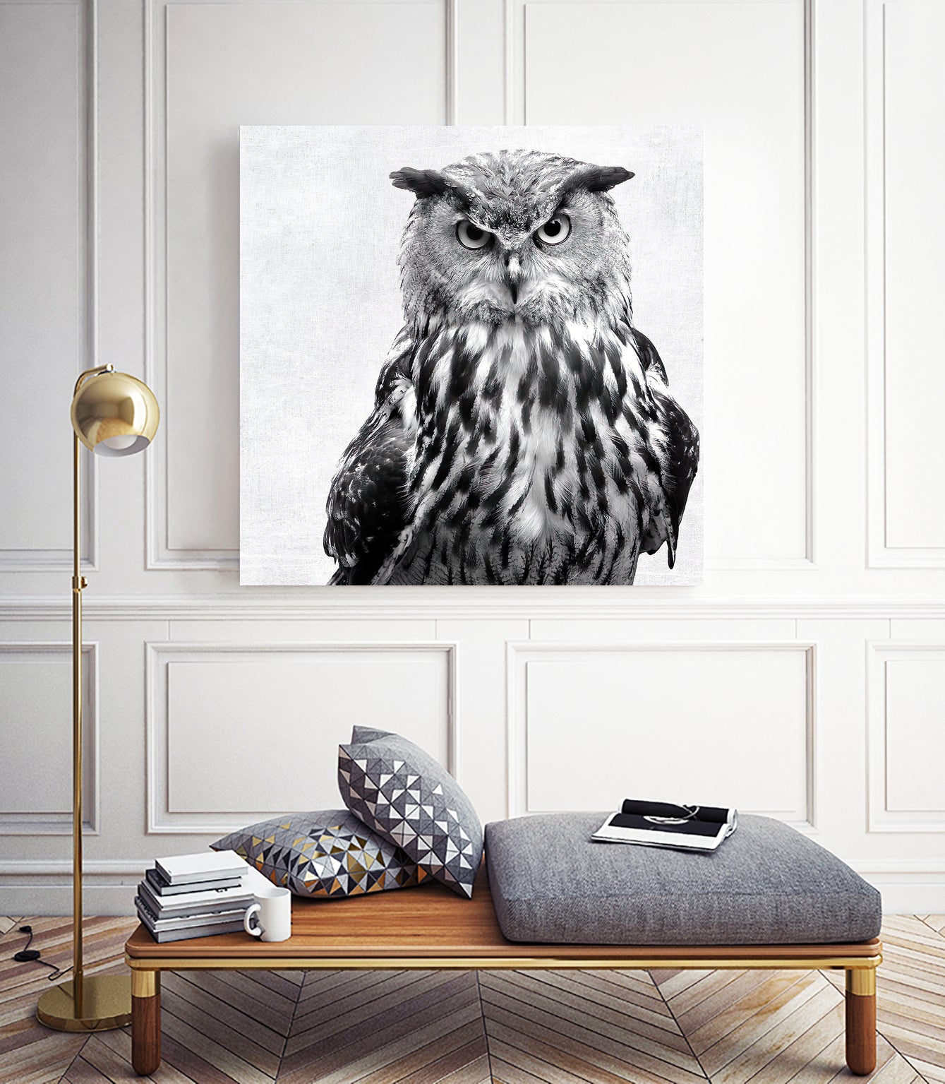 oil art print by Dragana Lazovic on GIANT ART - gray mixed media