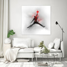 Jumpman Illustration by Francesco Scura on GIANT ART - red digital painting
